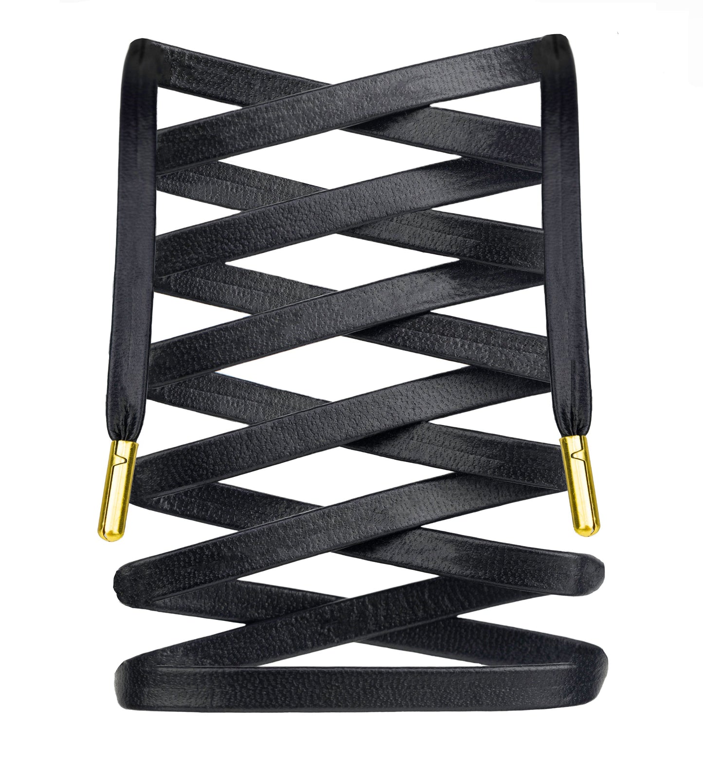 Authentic Leather Shoelaces w/ Gold Tips